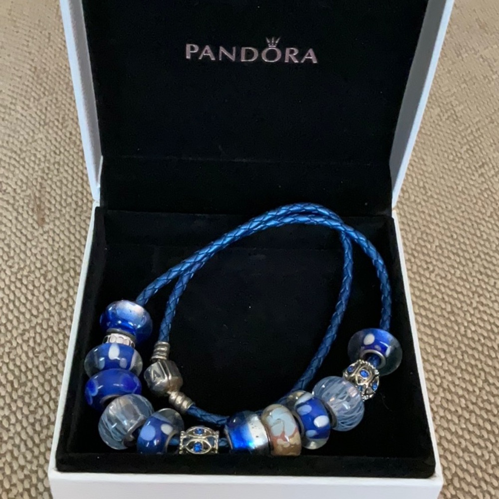 Pandora Blue Beaded Bracelet